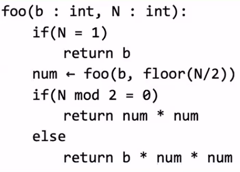 Consider the pseudo code below 1a. Which recurrence relation best describes the