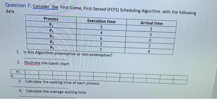 300 60 150 Priority 3 1 3 5 4 1. FIRST COME