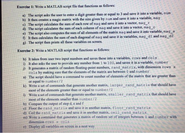 [] A = 1 2 3 4 5 6 Exercise 1: Restore