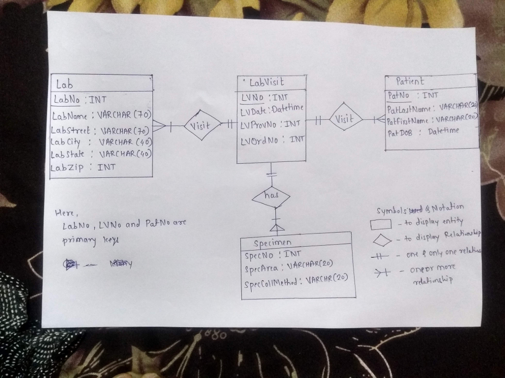 Create the ERD in your drawing tool for microsoft visio for the