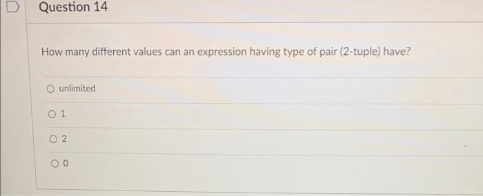 circular lists single-element lists headless lists How many different values can an