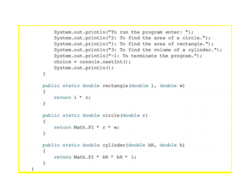 statement below : Rewrite the JAVA program so that it works correctly.