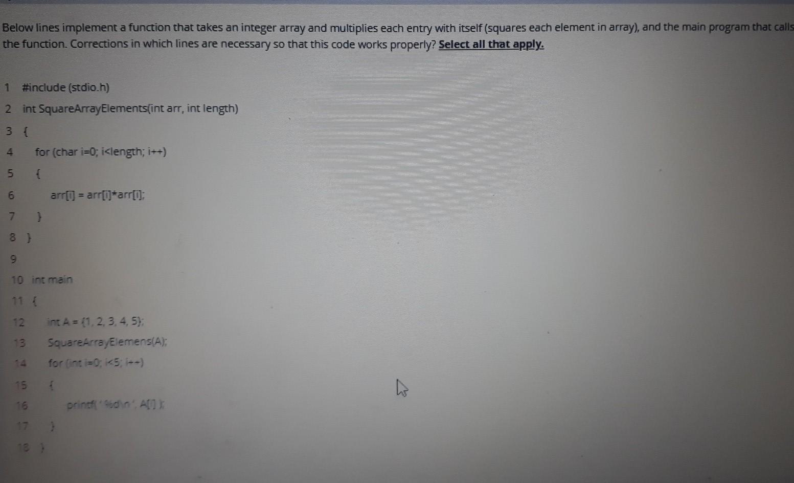  answe? Below lines implement a function that takes an integer array