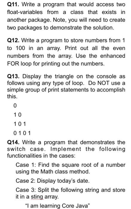  Program in java Write a program that would access two float-variables