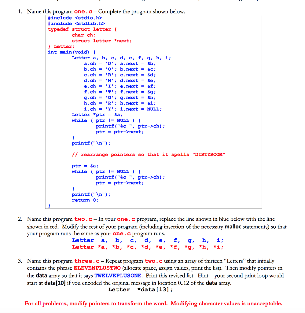 I am writing a program in C programming language. I know it