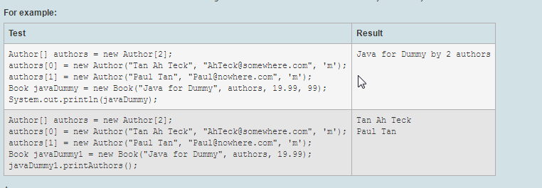 class diagram. A book can be written by one or more authors