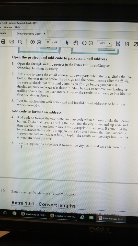 Extra exercises.2.pdf 108% 18/49 18 Extra exercises for Murach's Visual Basic 2015