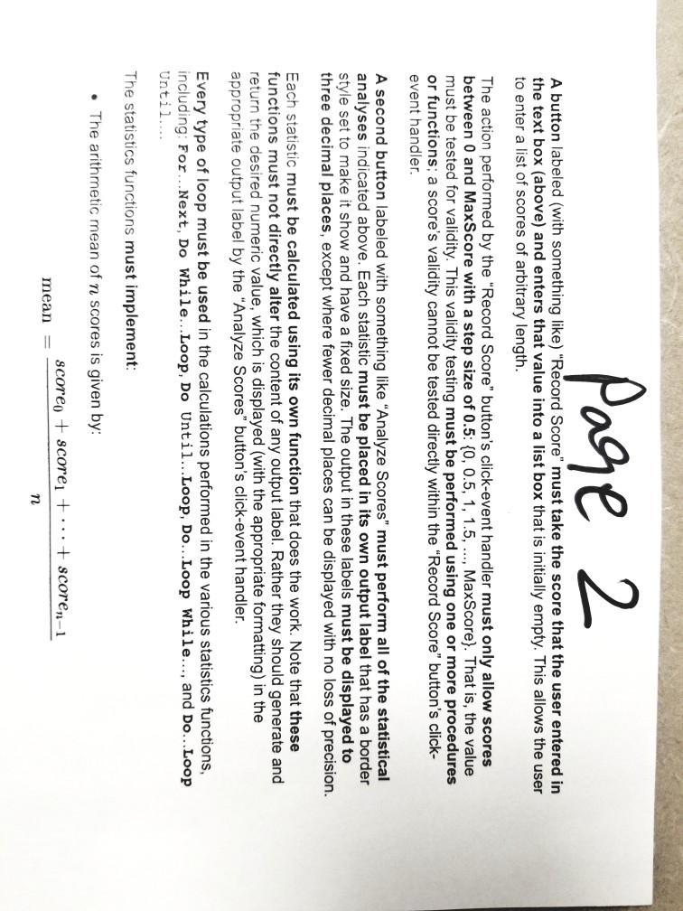 Score Analysis Overview This project requires building an application that allows a