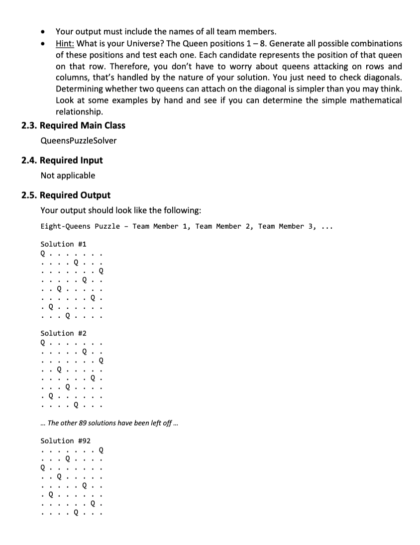  The code has to be recursive . Your output must include