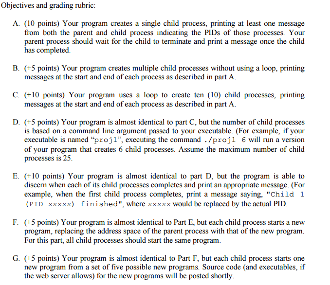 new process and wait to collect the return status (and possibly check