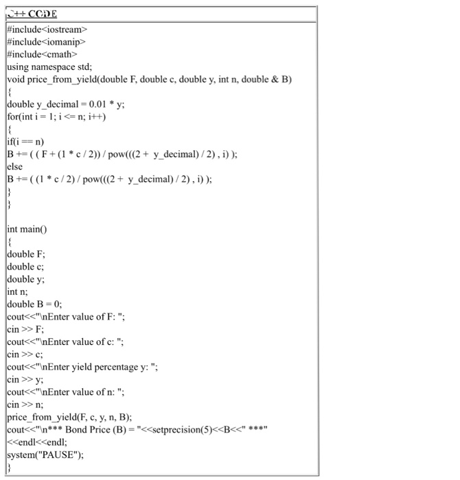 the market prices of bonds and we have to calculate their yields.