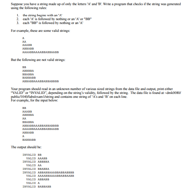 The program can be on c or c++ Suppose you have a