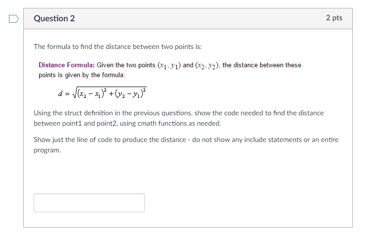 int x; int y; And you have variables defined from it: Coordinate