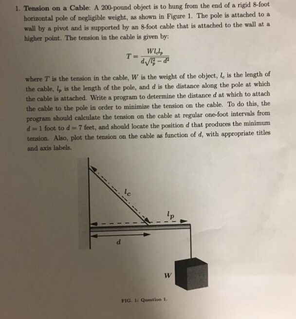  I need solution in C for this problem 1. Tension on