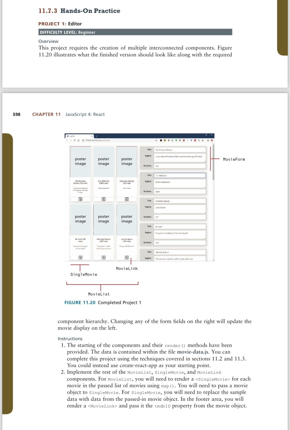  11.7.3 Hands-On Practice PROJECT 1: Editor DIFFICULTY LEVEL: Beginner Overview This