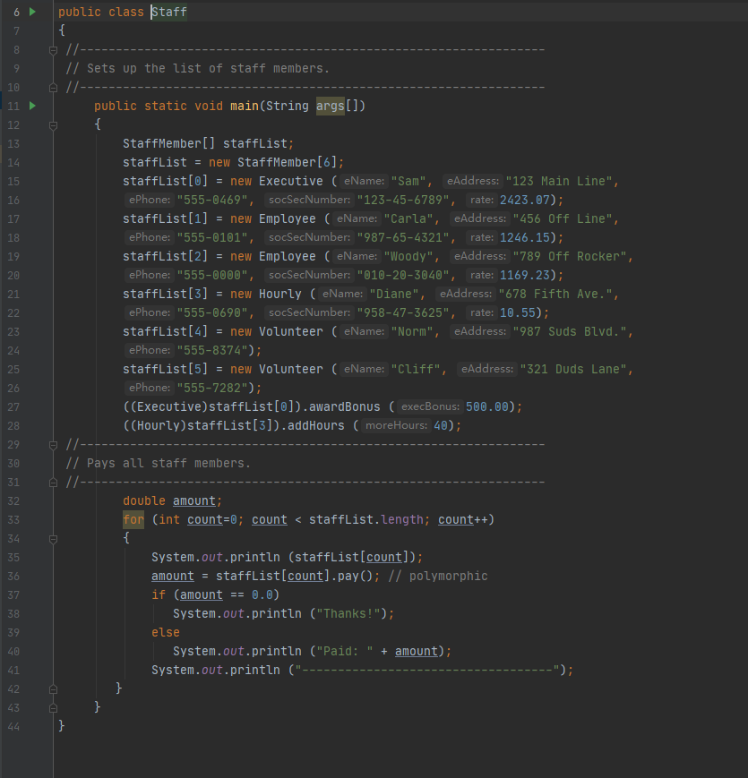 Please convert the following java code to Golang language, Thank you. 7