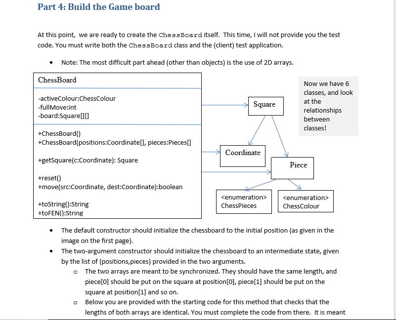 All the classes for this assignment are provided below with the questions