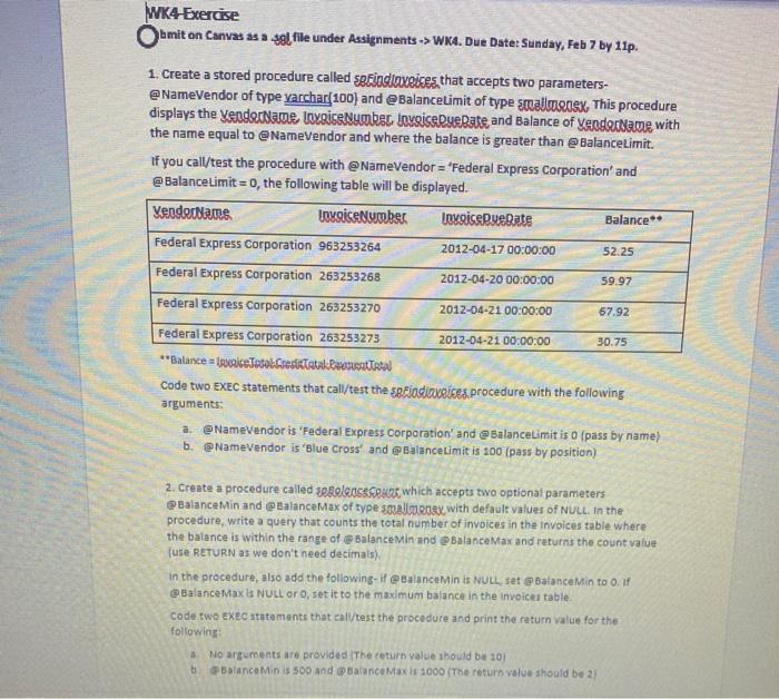  database management 2 WK4 Exercise Otmit on Canvas as a sol