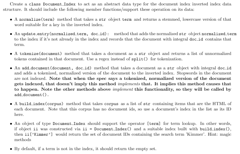 This has to be written in python. Please help! Thanks! Create a