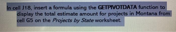  need help with formula In cell J18, insert a formula using