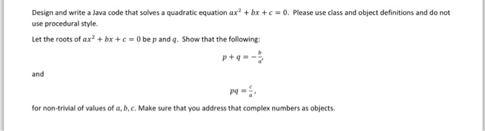 Note: the code should be in java as stated in the