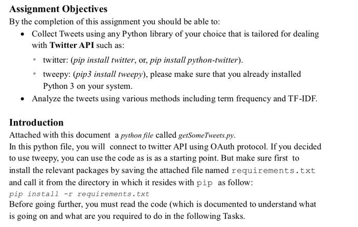  Twitter data analysis assignment i need your help to do steps