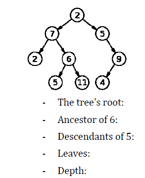 Consider the tree. What nodes or node are: Consider the tree. What