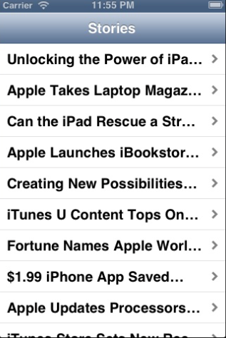 OBJECTIVE - C I am building an RSS Feed app for my