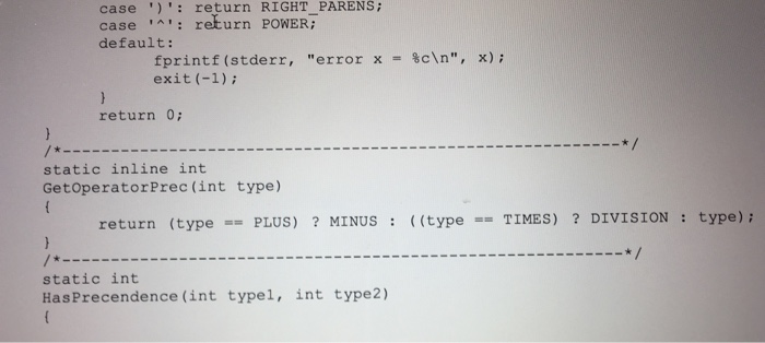 to change the priority between (+-) and (*/) I believe that I