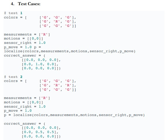 - up def localize(colors,measurements,motions,sensor_right,p_move): # initializes p to a uniform distribution over