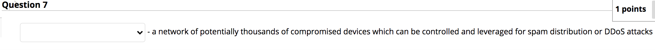 of information to unauthorized parties, maintaining privacy Question 7 1 points v