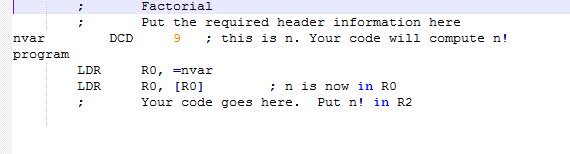 ARM Assembly Question - Write an assembly program that takes an integer,