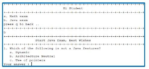 question bank, and every time the student appears, he answers 5 different