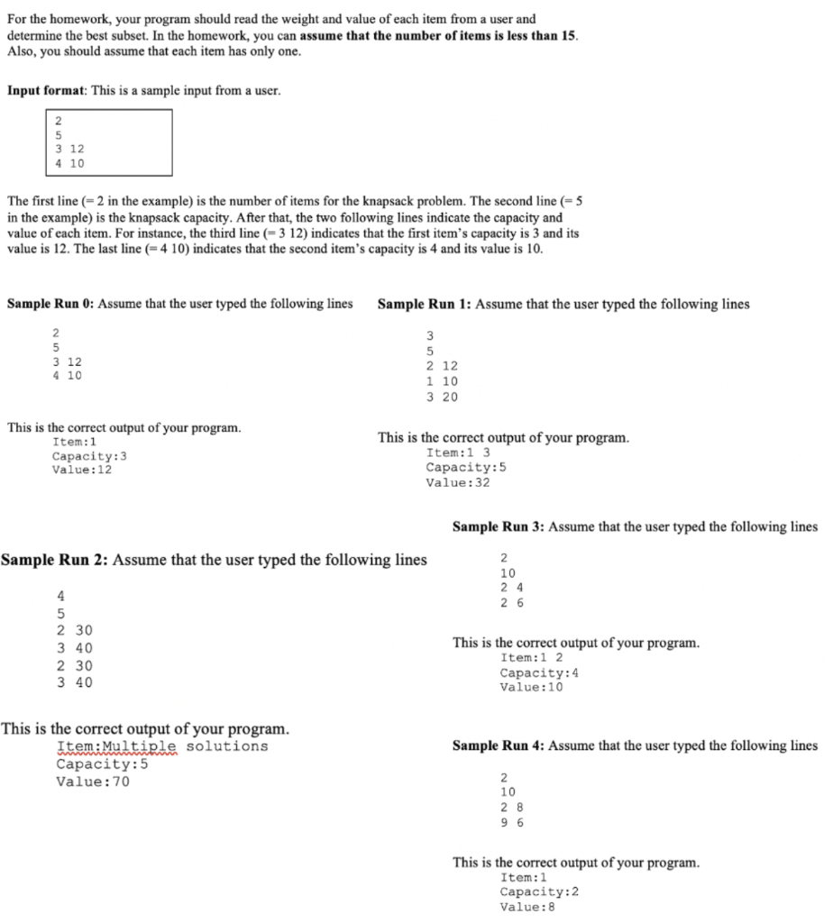 In Java For the homework, your program should read the weight and