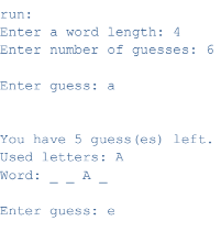 Create a simple hangman game.(Java) Hangman is played as follows: 1. One