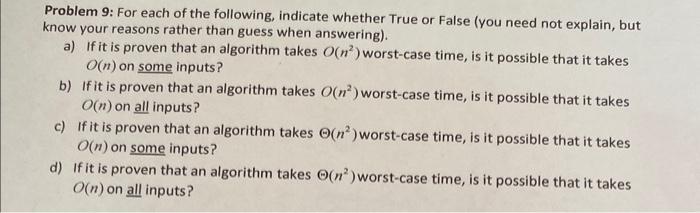Problem 1: f(n)=(n2n)/2,g(n)=6n Show that f(n)=(g(n). That is, provide positive constants c