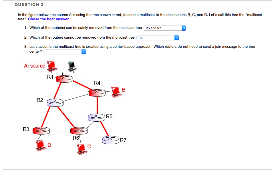  QUESTION 3 In the figure below, the source A is using