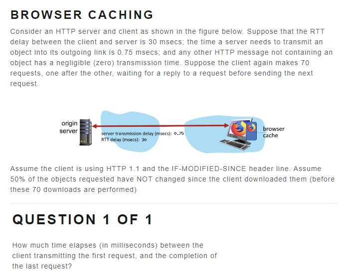  Consider an HTTP server and client as shown in the figure