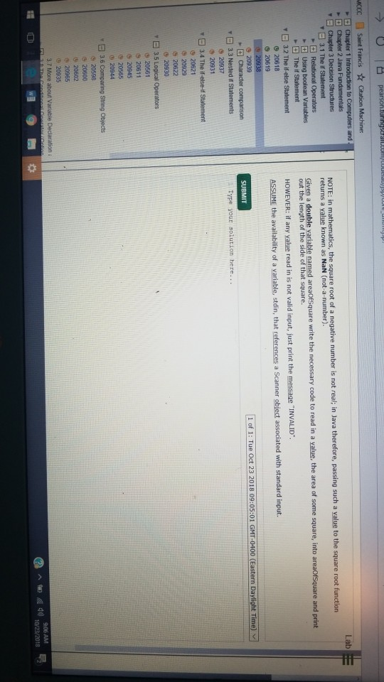  MyProgrammingLab pear Chapter 1 Chapter 2 Java Fundamentals Chapler 3 Decson