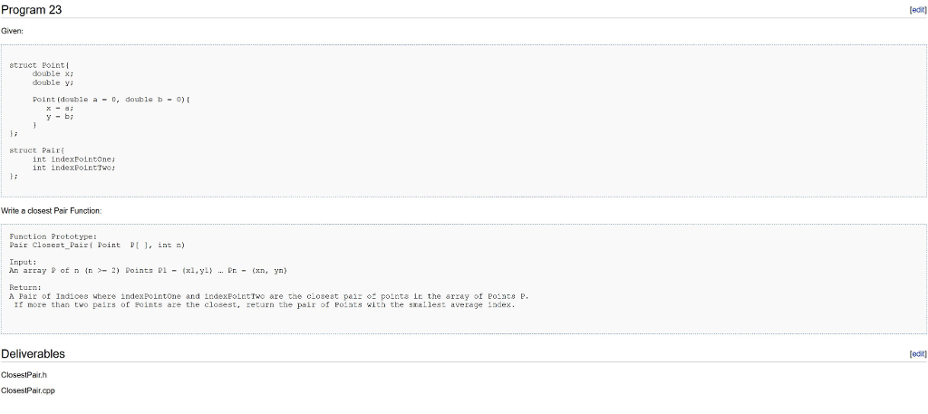 Write a program that uses the following struct and an array to