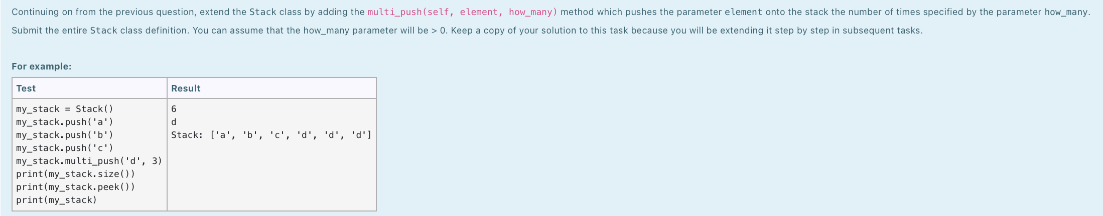  class Stack: def __init__(self): self.__items = [] def is_empty(self): return self.__items