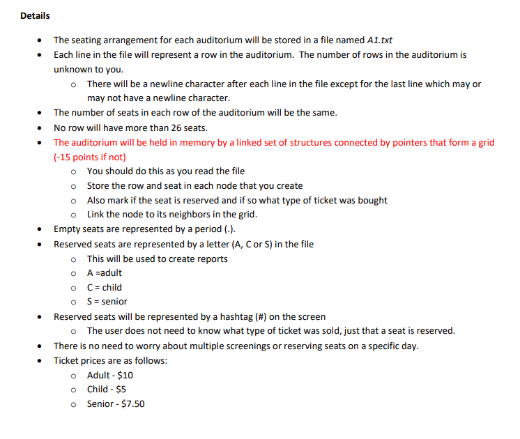 pointers to dynamically allocate memory for structures Create and manipulate a multi-directional