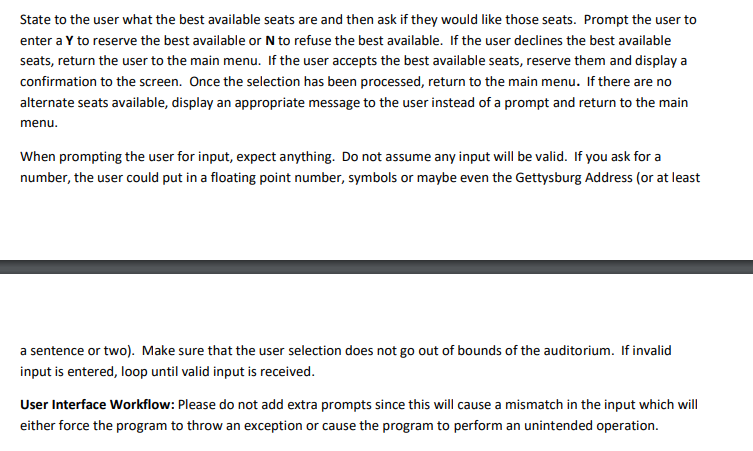 4, you have been hired by the owner of a small movie