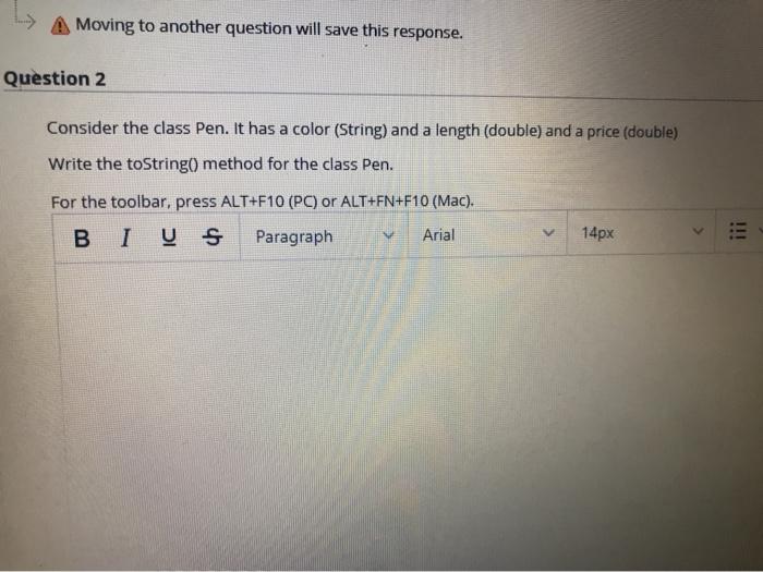 in java A Moving to another question will save this response. Question