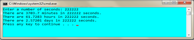 Develop a program and ask the user to enter a number of