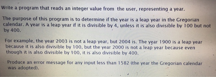  Write a program that reads an integer value from the user,