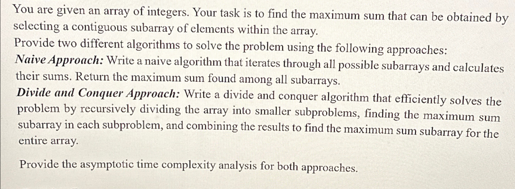  You are given an array of integers. Your task is to