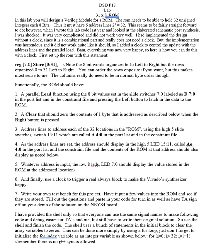  Here is the code provided (NEXYS-4 board). Only need to put