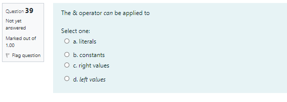 all member variables and member functions. O b. Gets a copy of