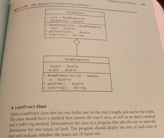  Programming diagram for Programming Challenge 3 Challenges 439 Figure 6-27 RoomCarpet